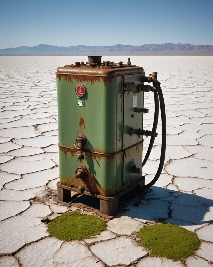 Desert Mech Oasis — SDXL AI prompt