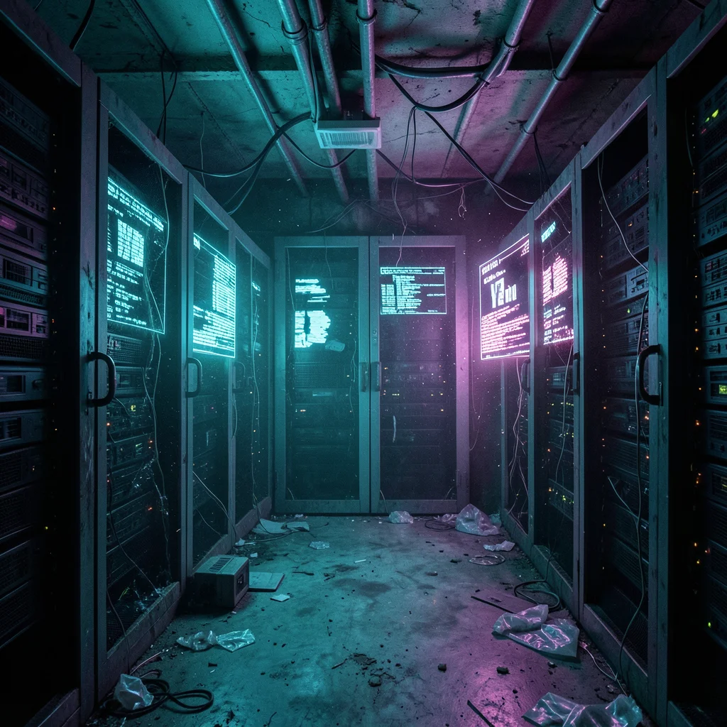 Digital Glitch Void — Flux AI prompt
