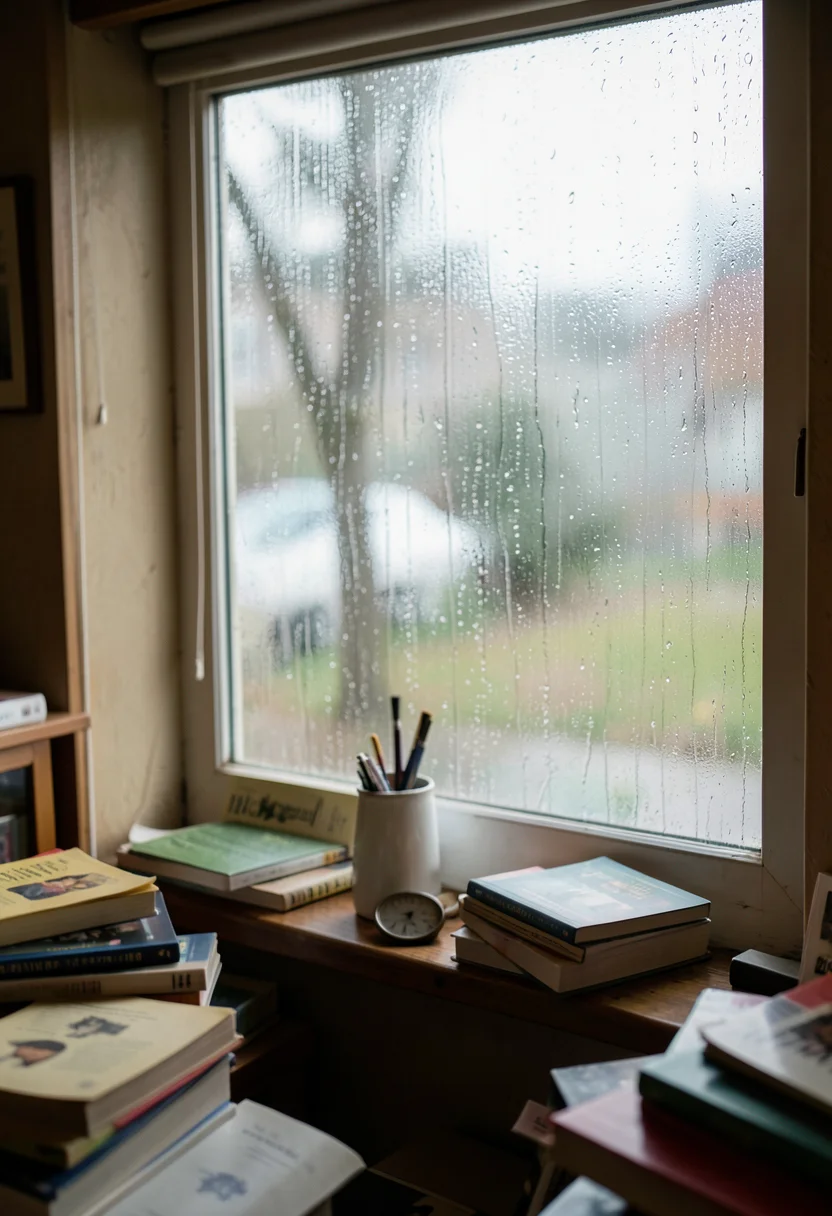Rainy Window View — Flux AI prompt