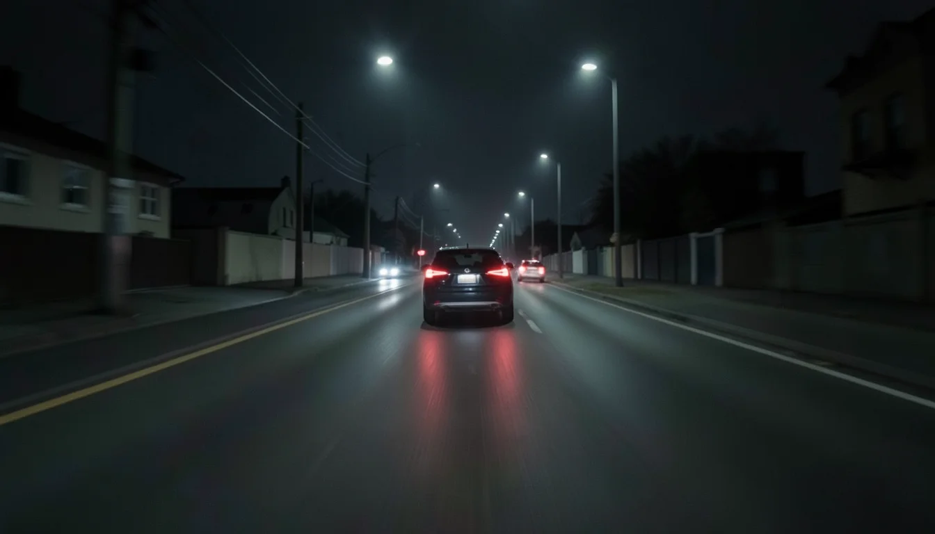 Night Drive Physics — Flux AI prompt