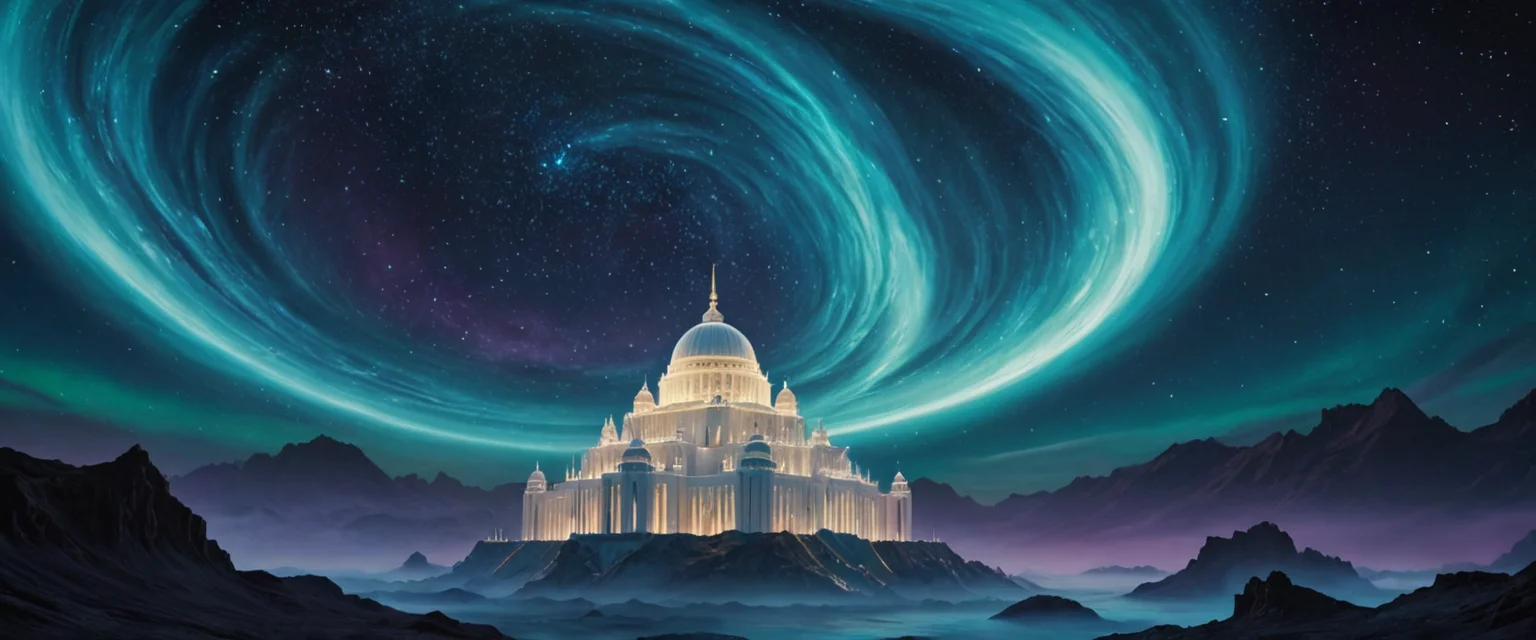 Ethereal Aether Monastery — SDXL AI prompt