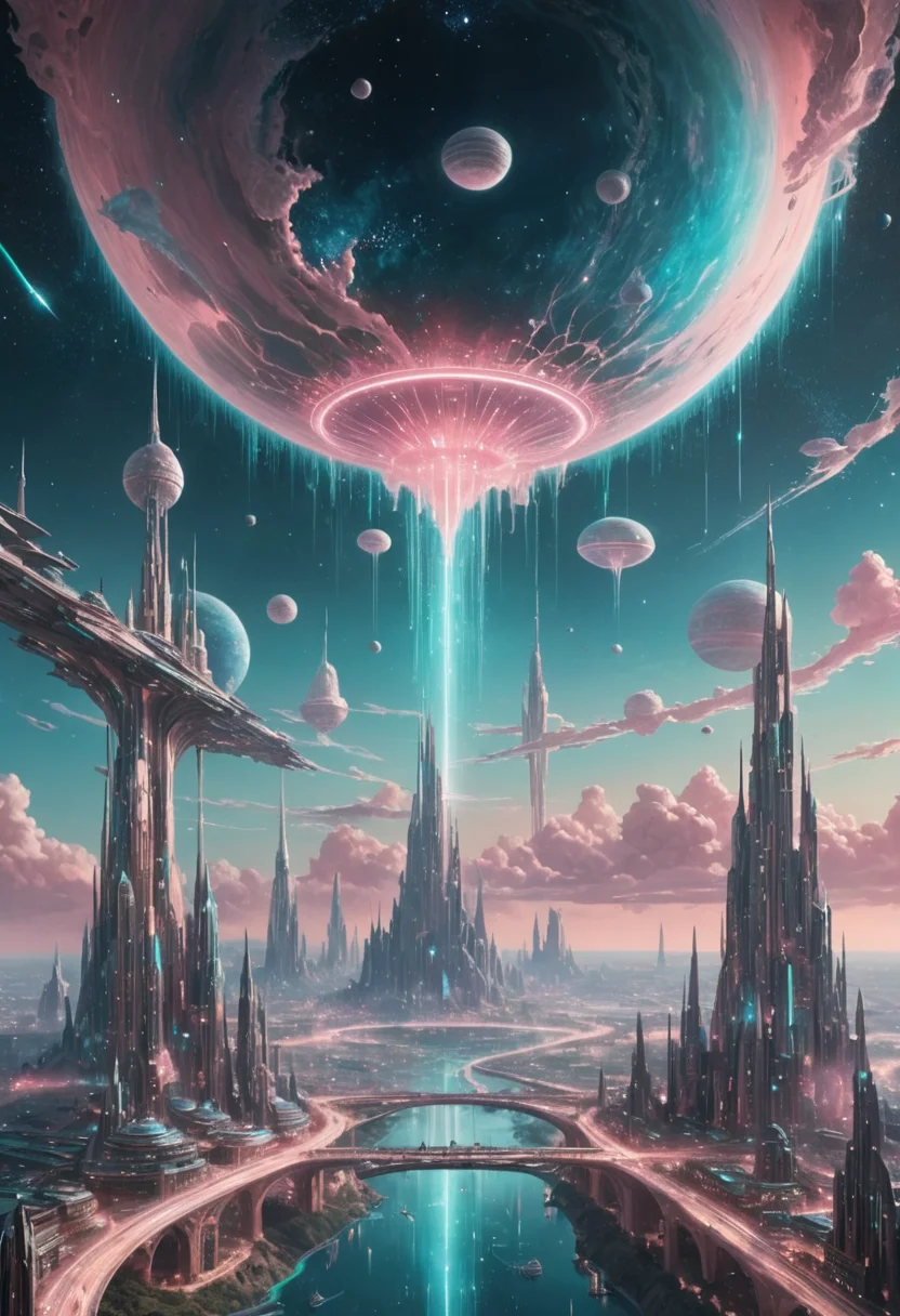 Aether Citadel — SDXL AI prompt
