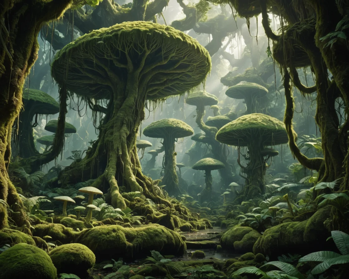 Xeno Canopy Observer — SDXL AI prompt