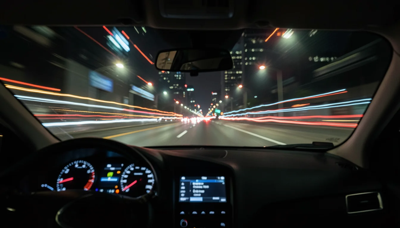 Night Drive Rush — Flux AI prompt
