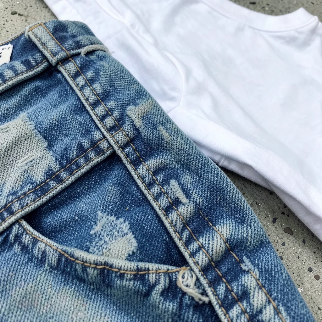 Distressed Denim — Flux AI prompt