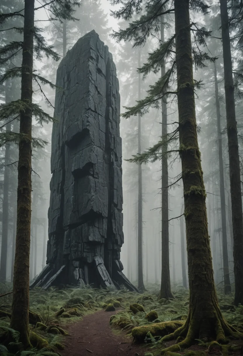 Forest of Monoliths — SDXL AI prompt