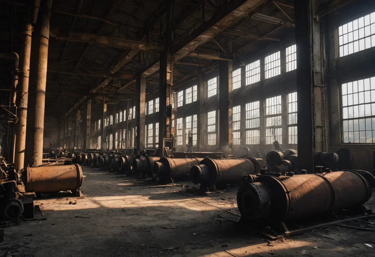 Forgotten Machinery Ruin — SDXL AI prompt