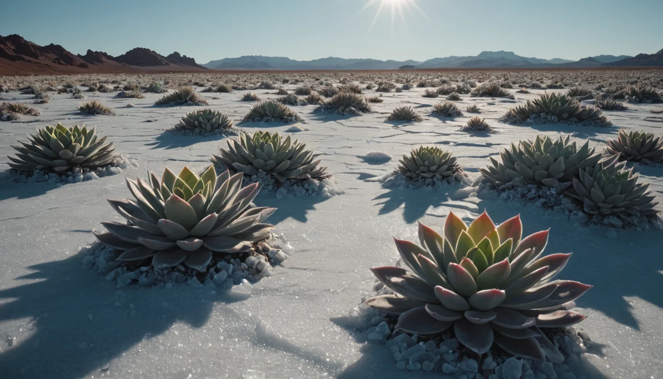 Frozen Desert Oasis — SDXL AI prompt