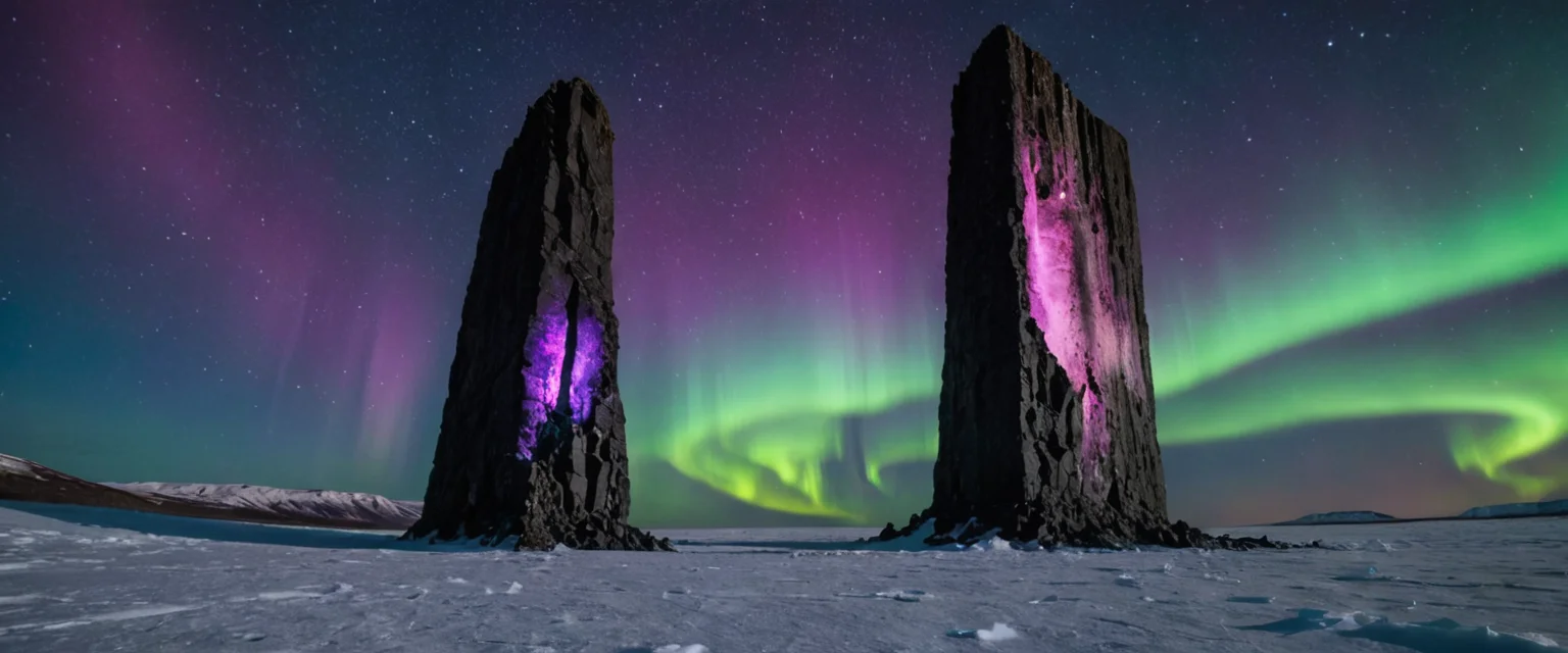 Cryo-Monolith Sentinel — SDXL AI prompt