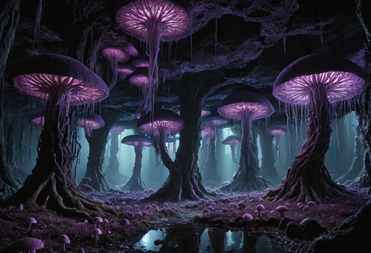 Myco-Cathedral — SDXL AI prompt