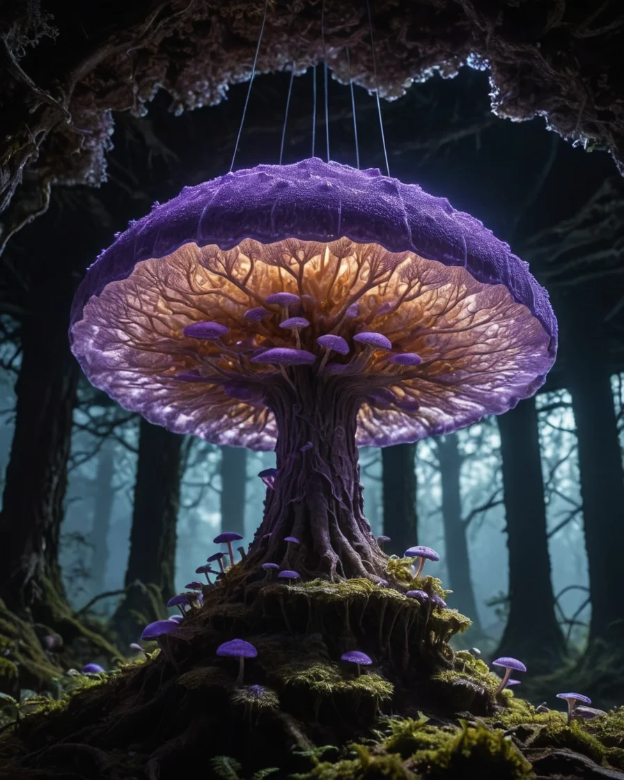 Myco-City Bloom — SDXL AI prompt