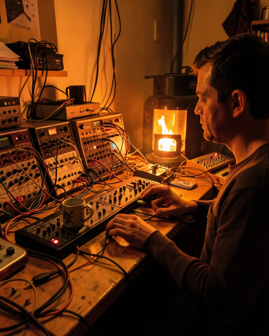 Warm Circuitry — Flux AI prompt