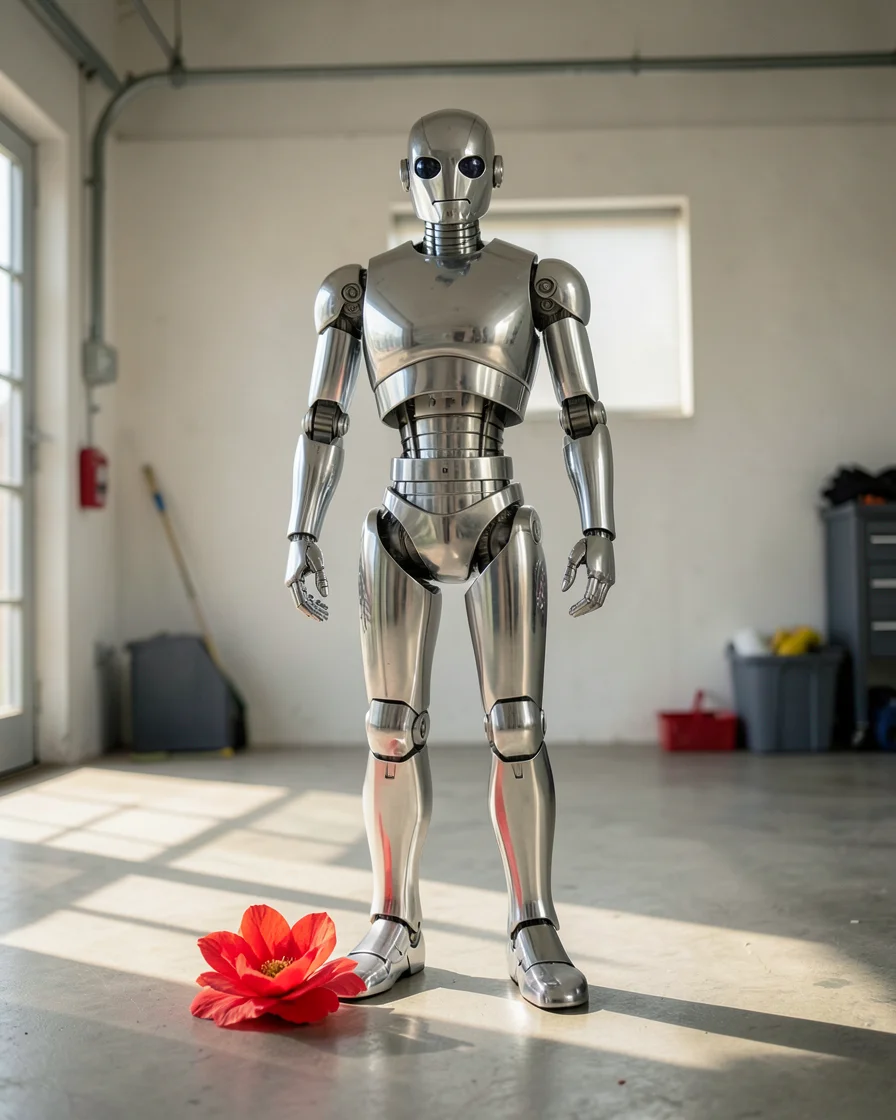 Chrome Ascent — Flux AI prompt