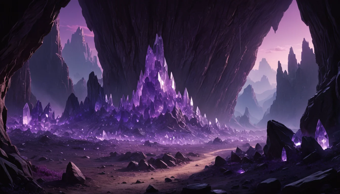 Geode Abyss Landscape — SDXL AI prompt