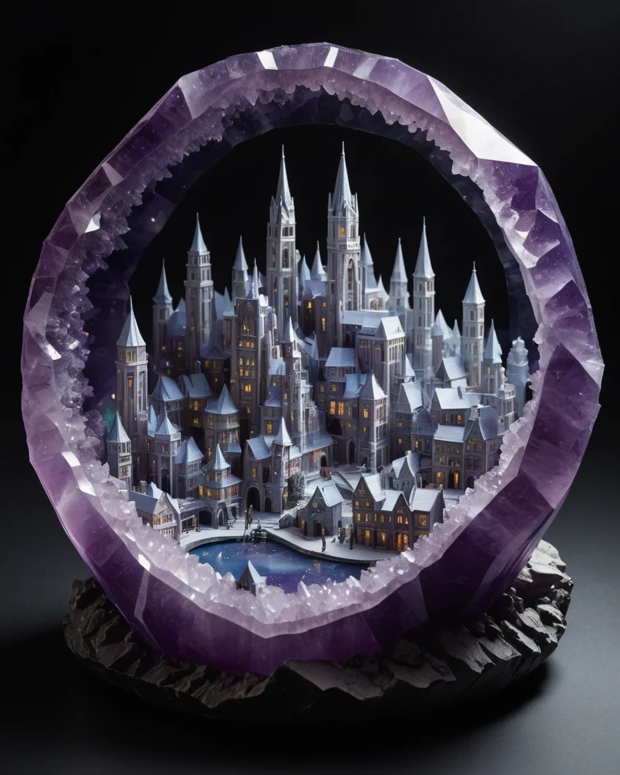 Crystal City Reflection — SDXL AI prompt
