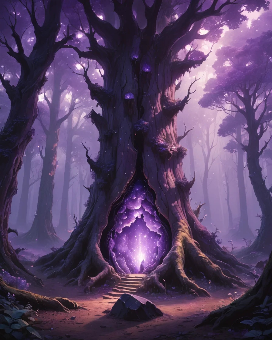 Geode Forest Canopy — SDXL AI prompt