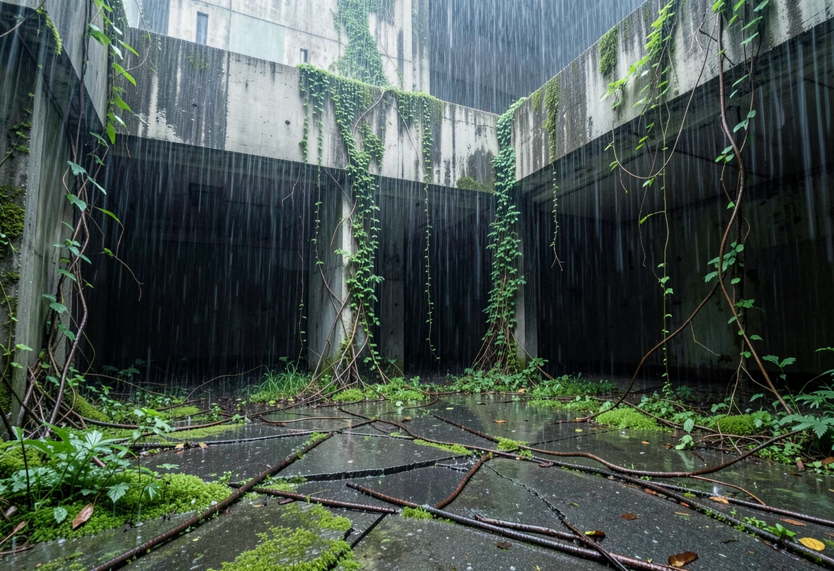 Cracked Foundation — Flux AI prompt