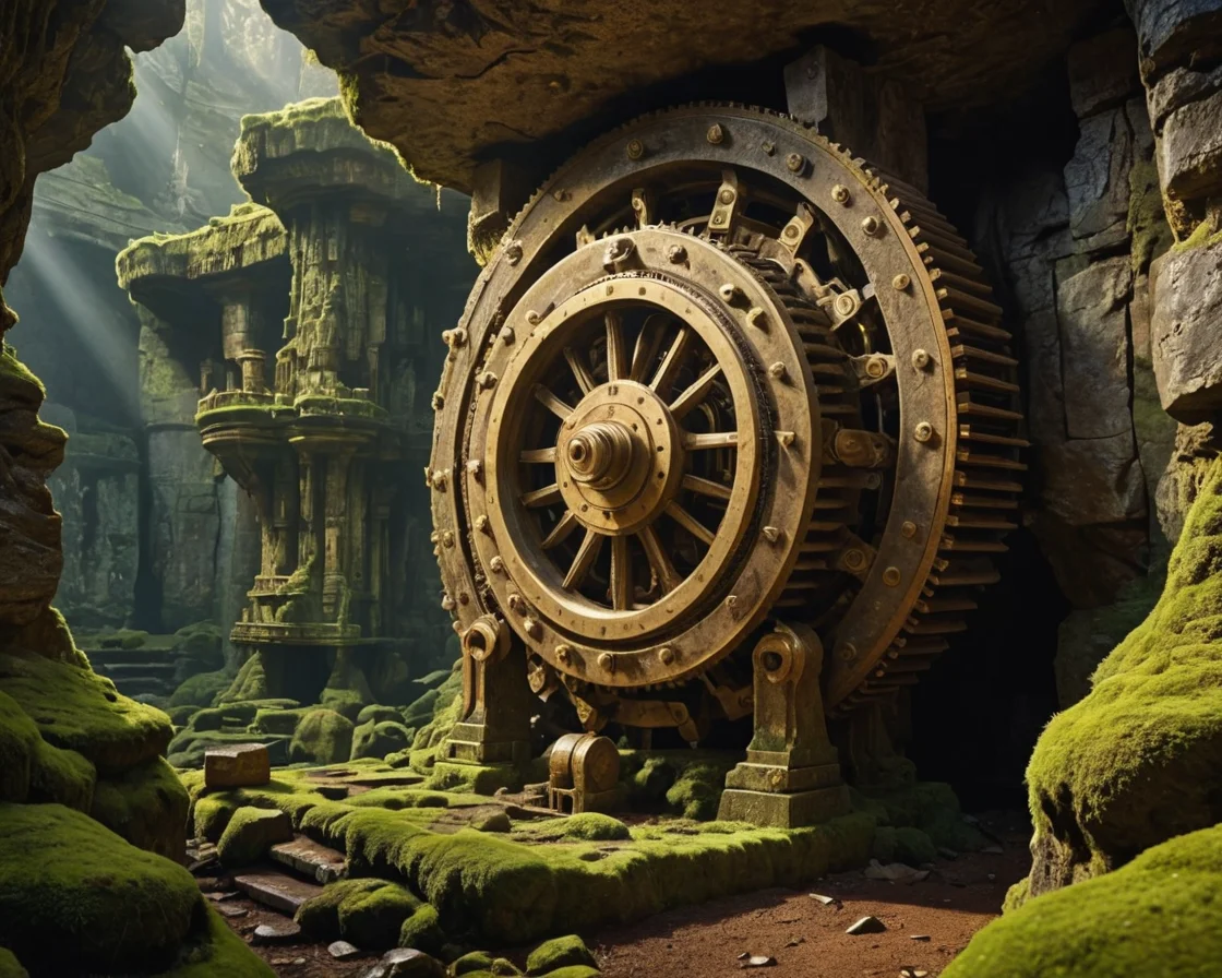 Geological Machinery Core — SDXL AI prompt