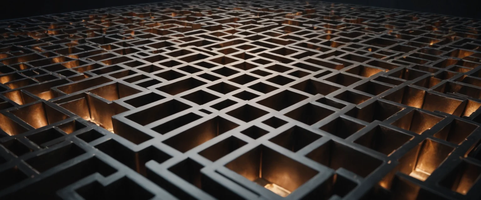 Geometric Void Labyrinth — SDXL AI prompt