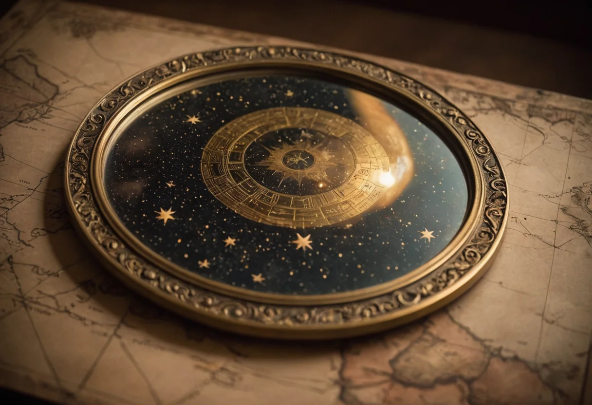 Gilded Cosmic Mirror — SDXL AI prompt