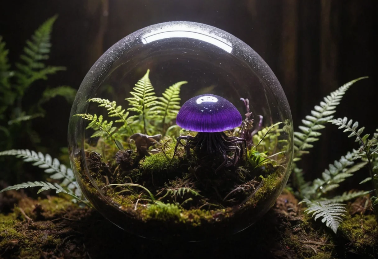 Glass Garden Void — SDXL AI prompt