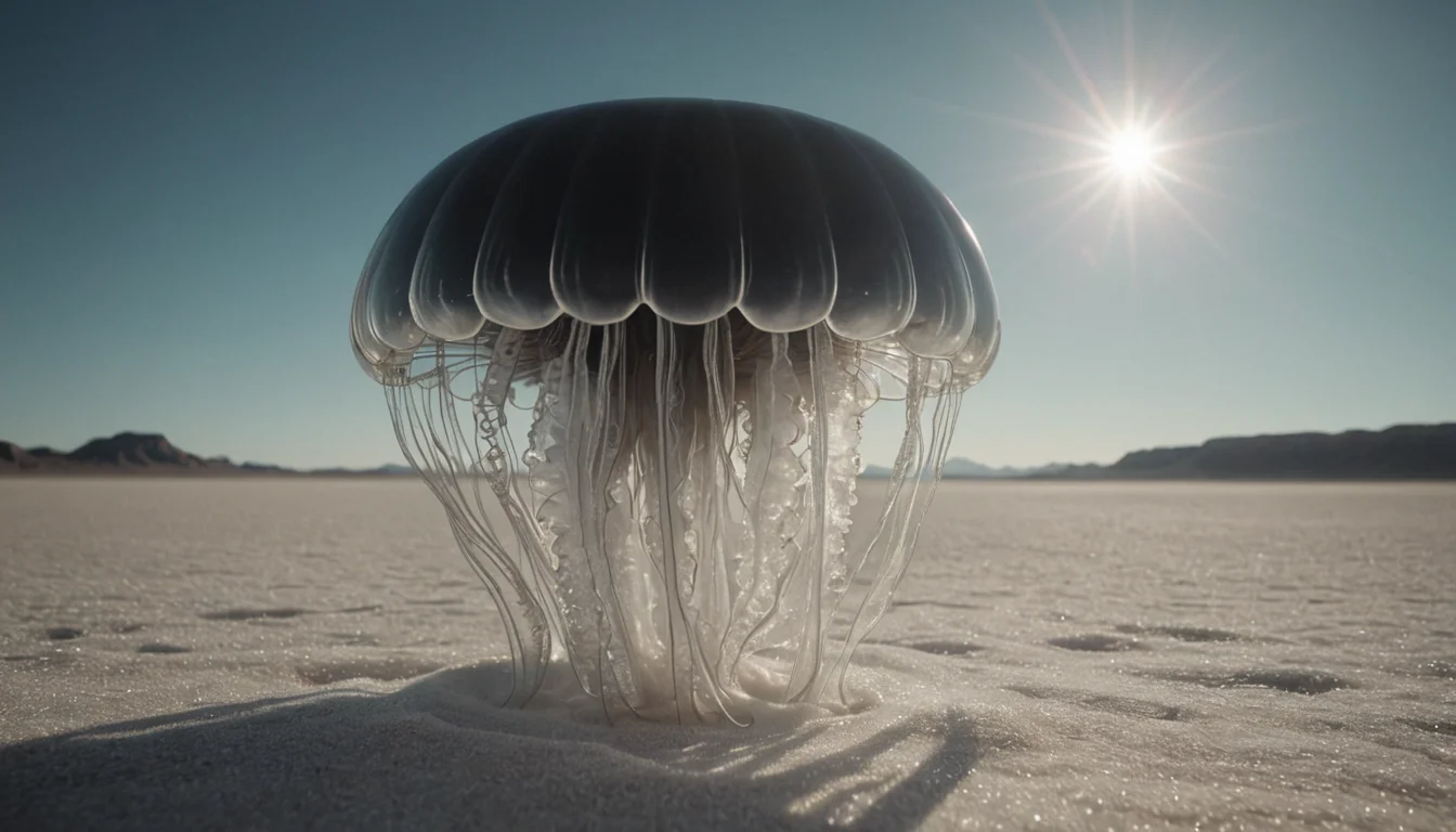 Glass Jellyfish Desolation — SDXL AI prompt