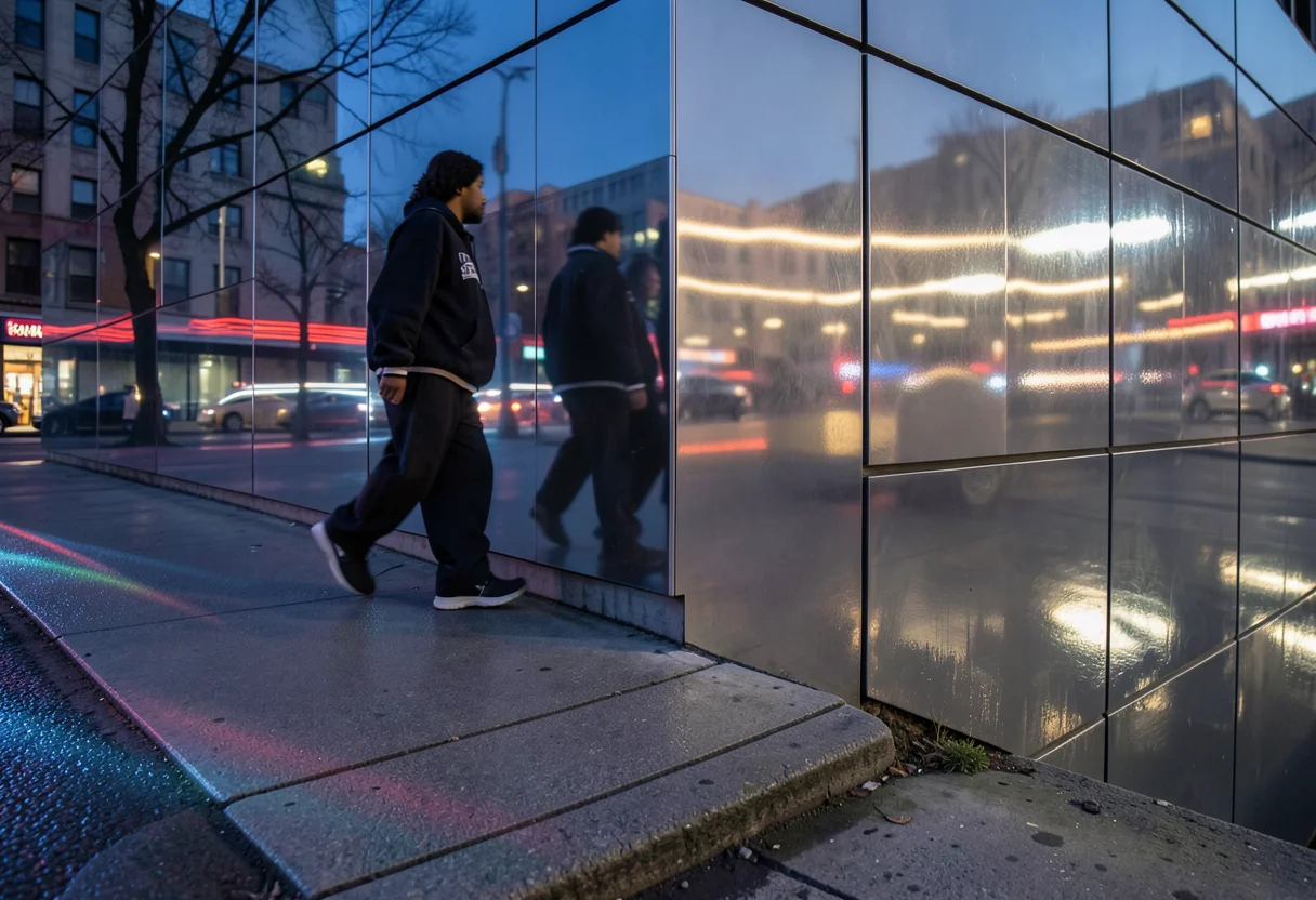Mirror Street — Flux AI prompt