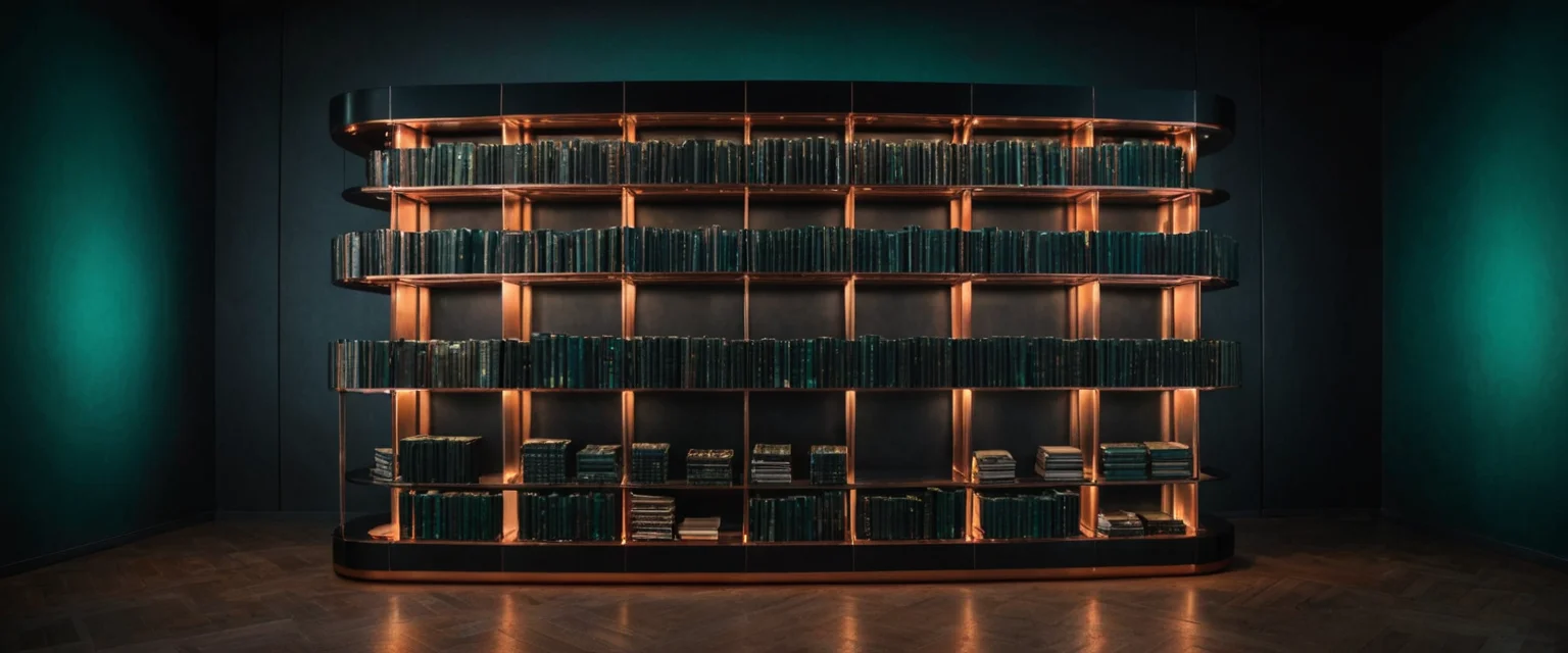 Archivist's Anti-Gravity Shelf — SDXL AI prompt