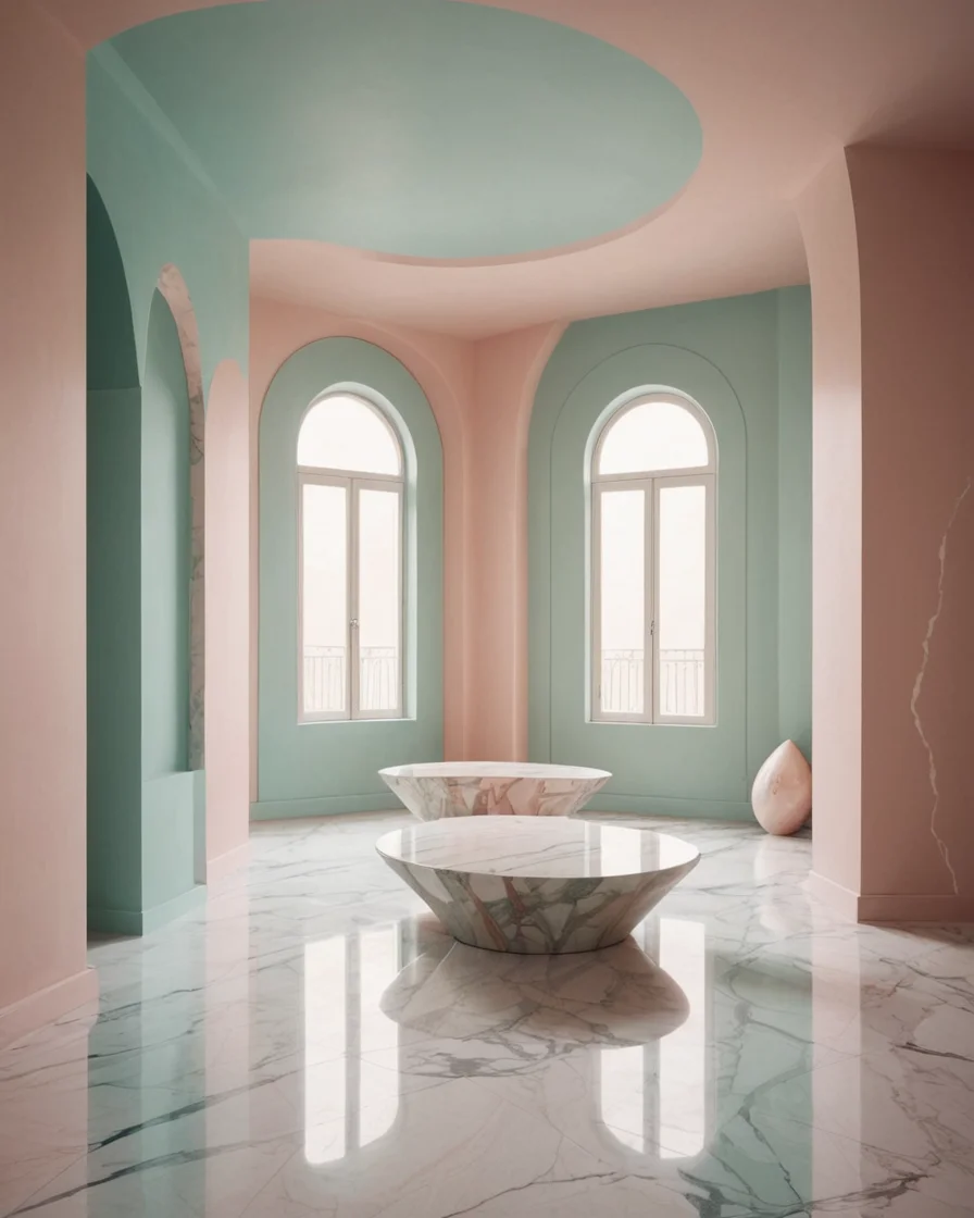 Impossible Geometry Interior — SDXL AI prompt