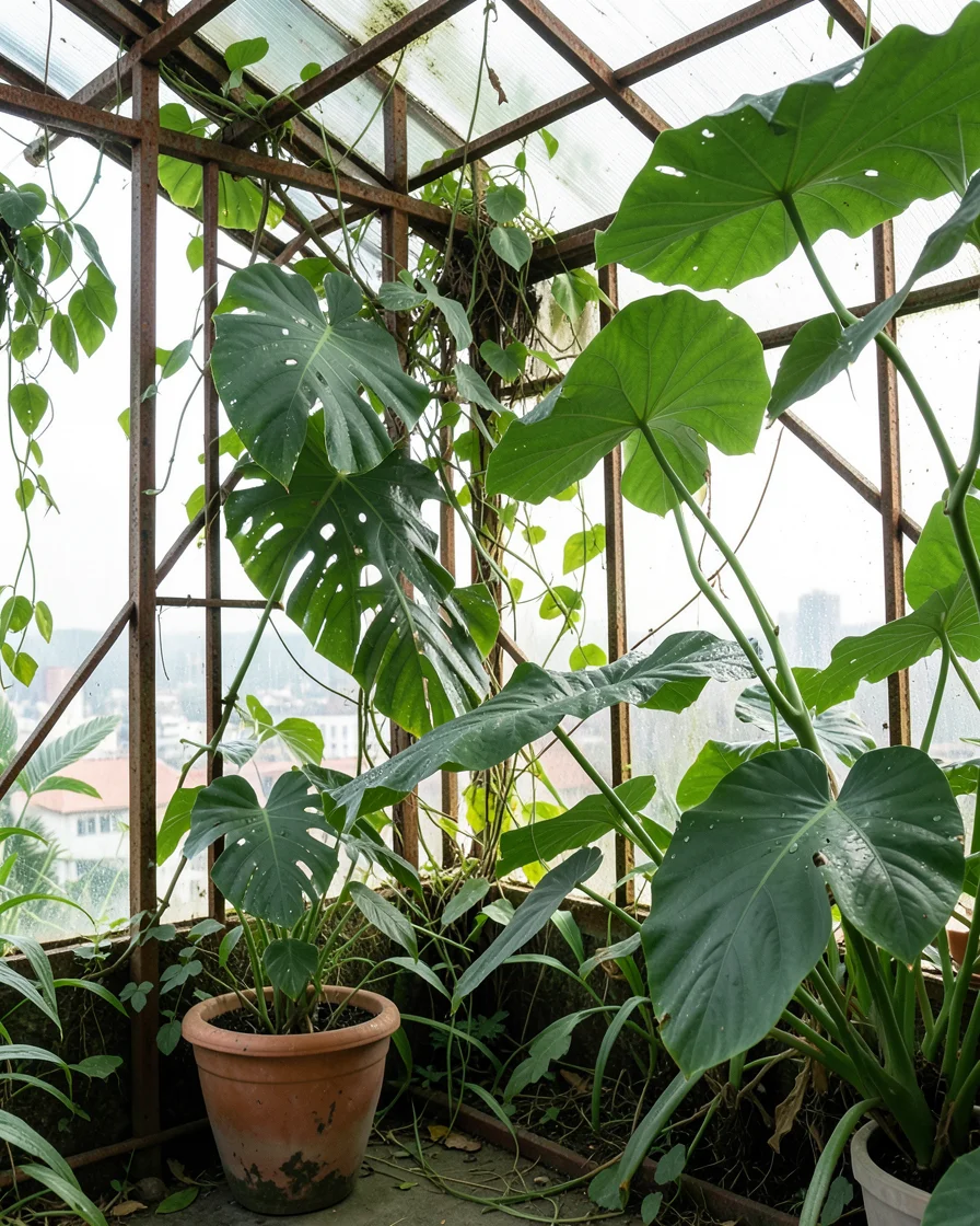 Overgrown Glass — Flux AI prompt