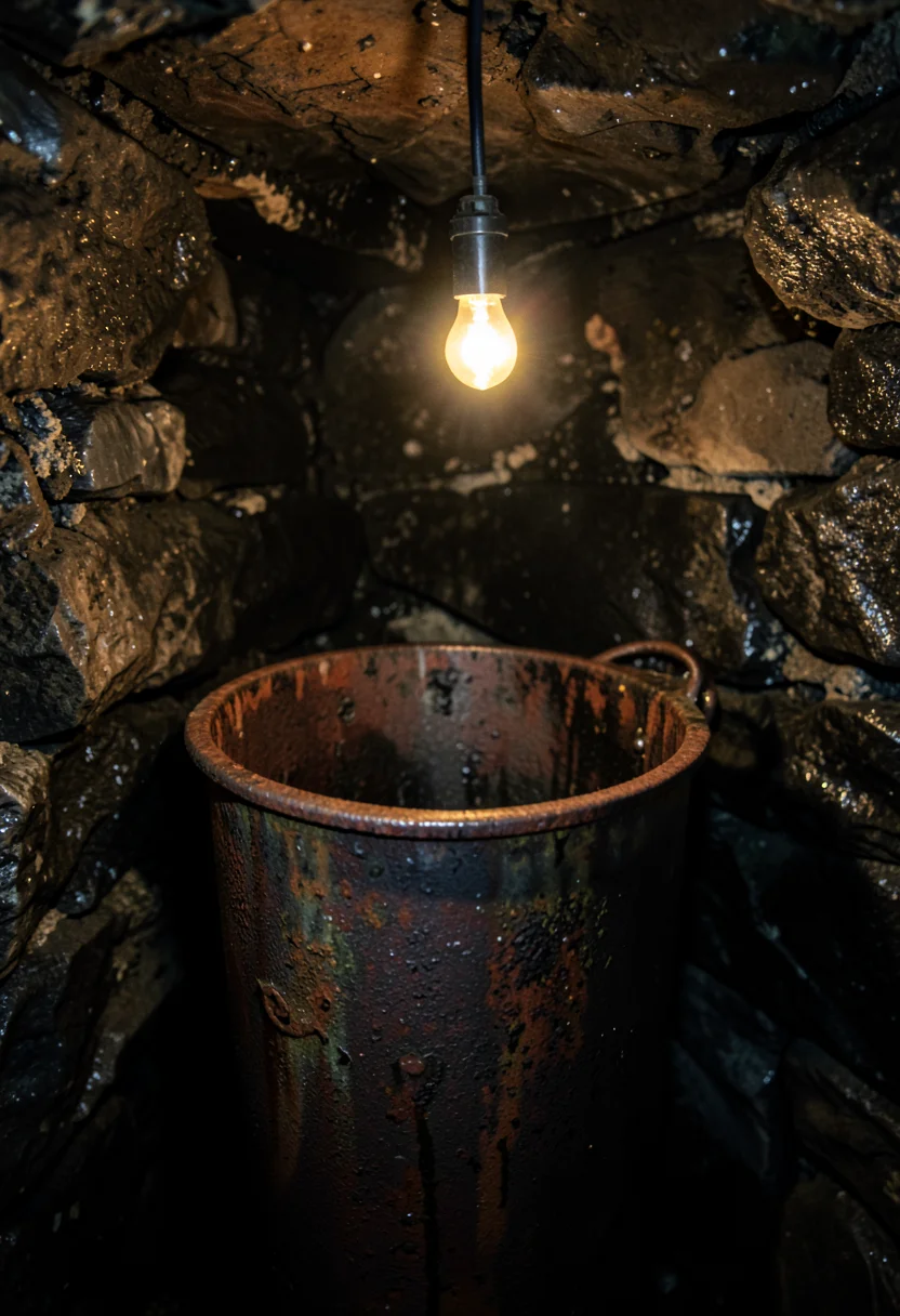 Basement Reflection — Flux AI prompt
