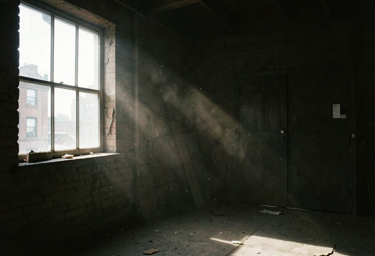 Industrial Quiet Hour — Flux AI prompt