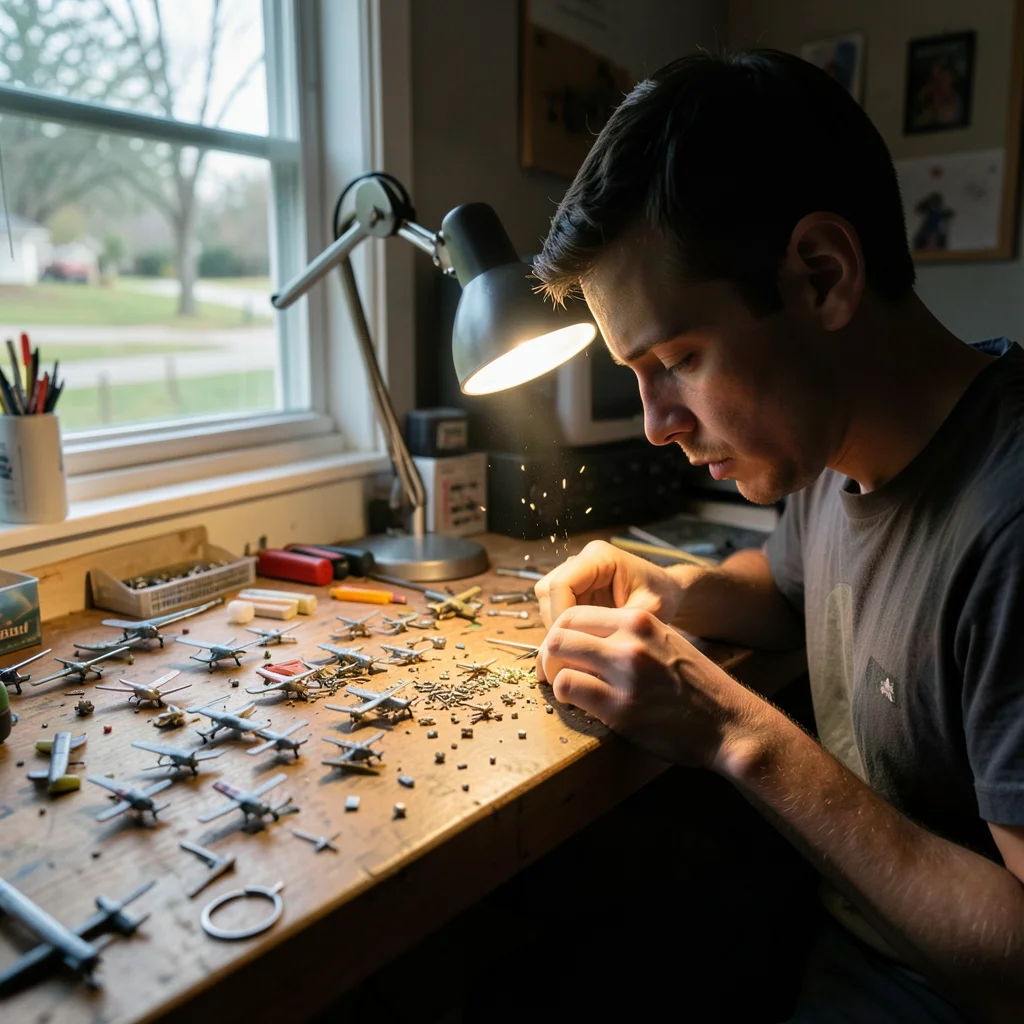 Model Builder's Focus — Flux AI prompt