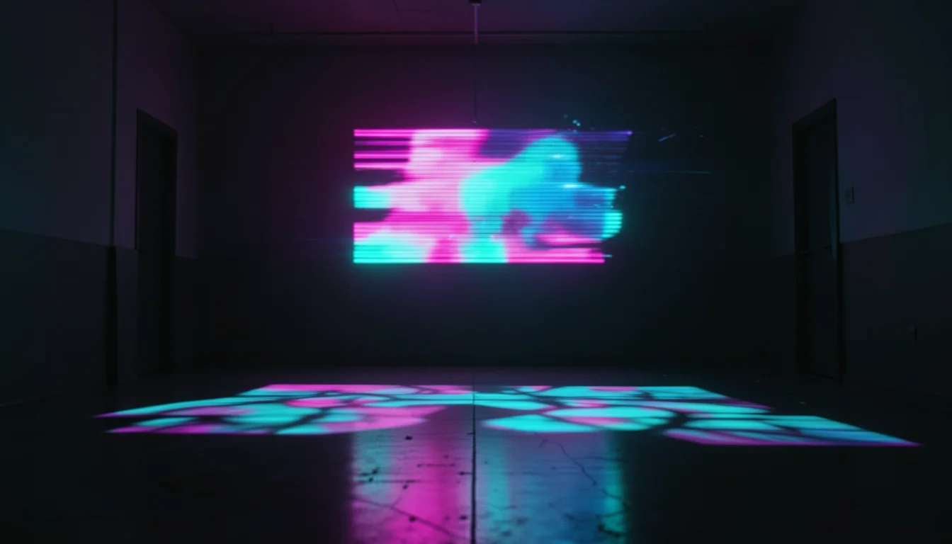Holographic Glitch — Flux AI prompt