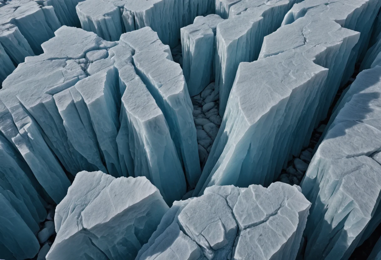 Glacial Memory Carving — SDXL AI prompt