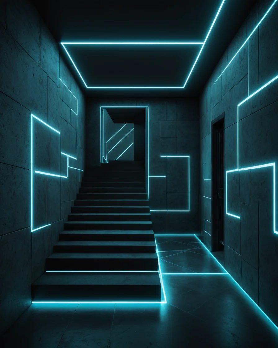 The Folded Room — SDXL AI prompt