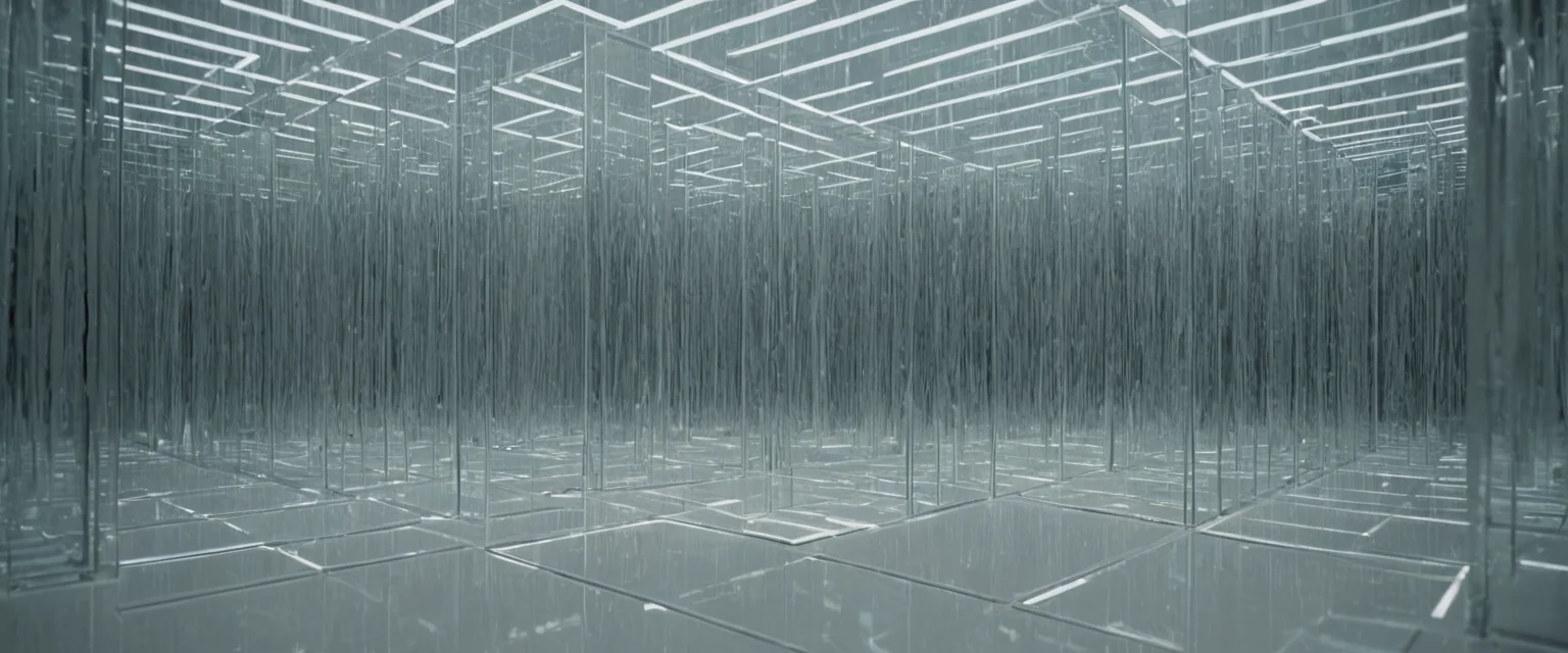 Impossible Glass Labyrinth — SDXL AI prompt