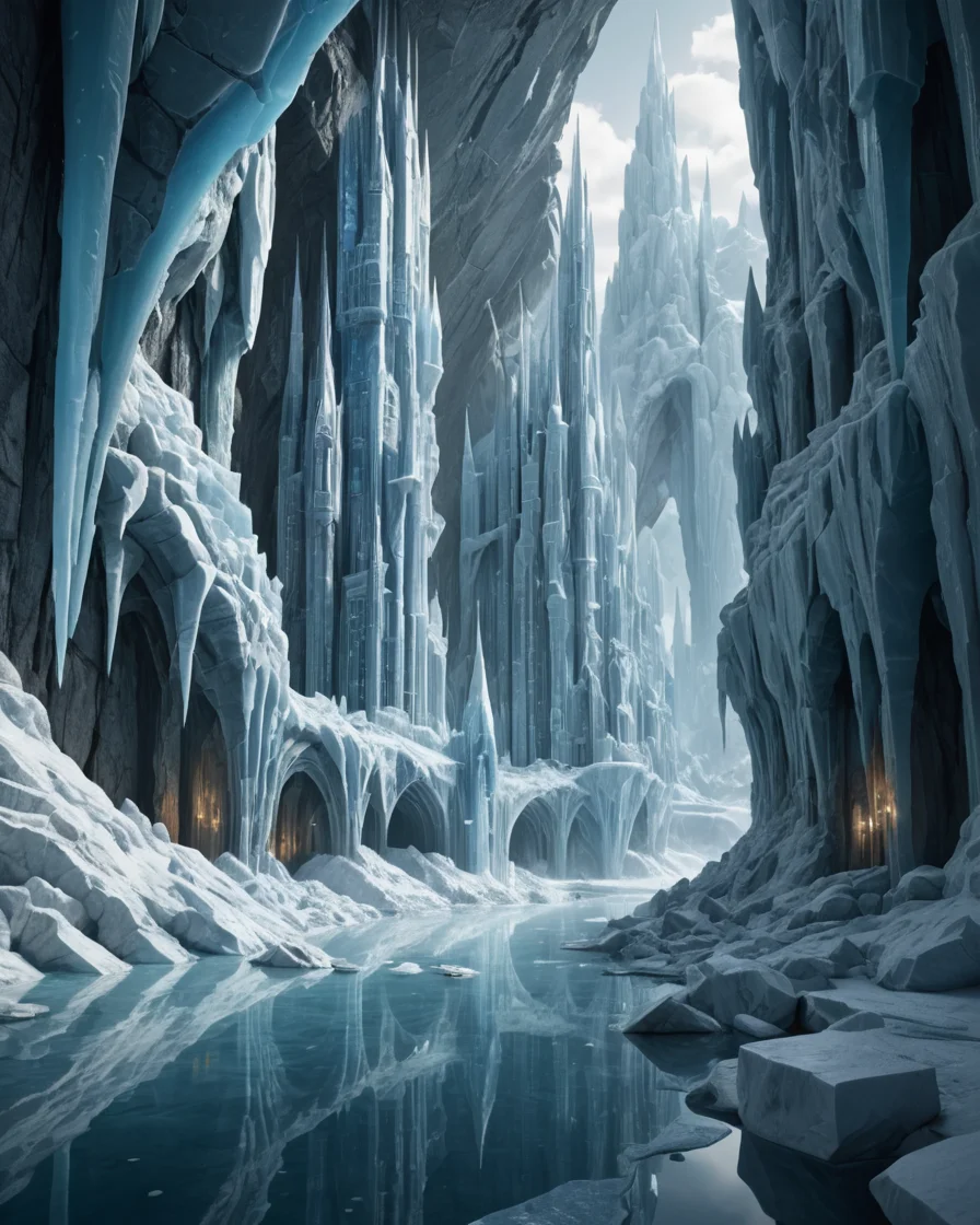 Glacial Metropolis (architecture) — SDXL AI prompt
