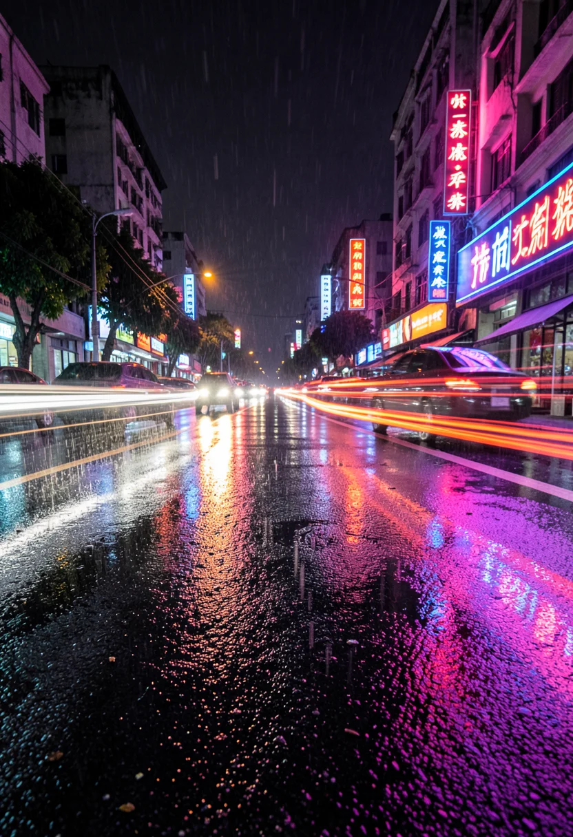 Neon Dusk — Flux AI prompt