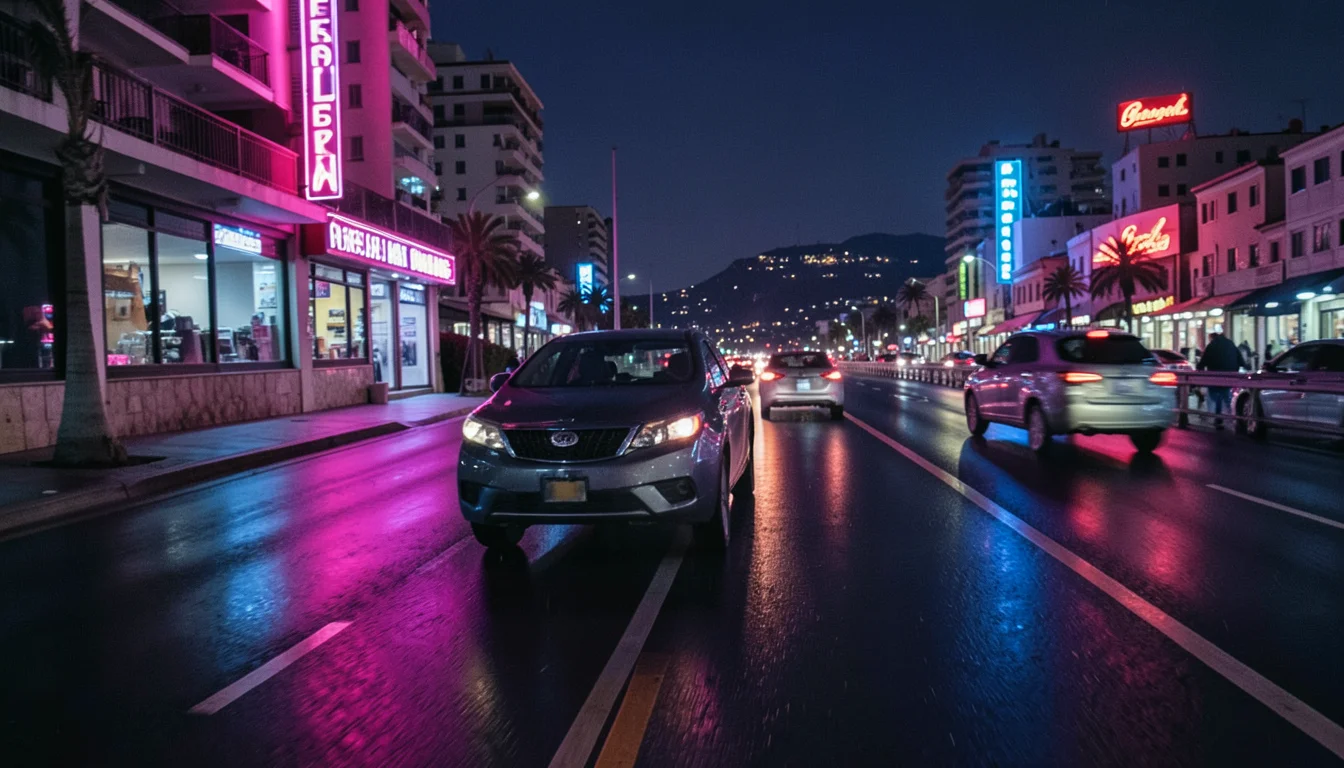 Indie Drive Neon — Flux AI prompt