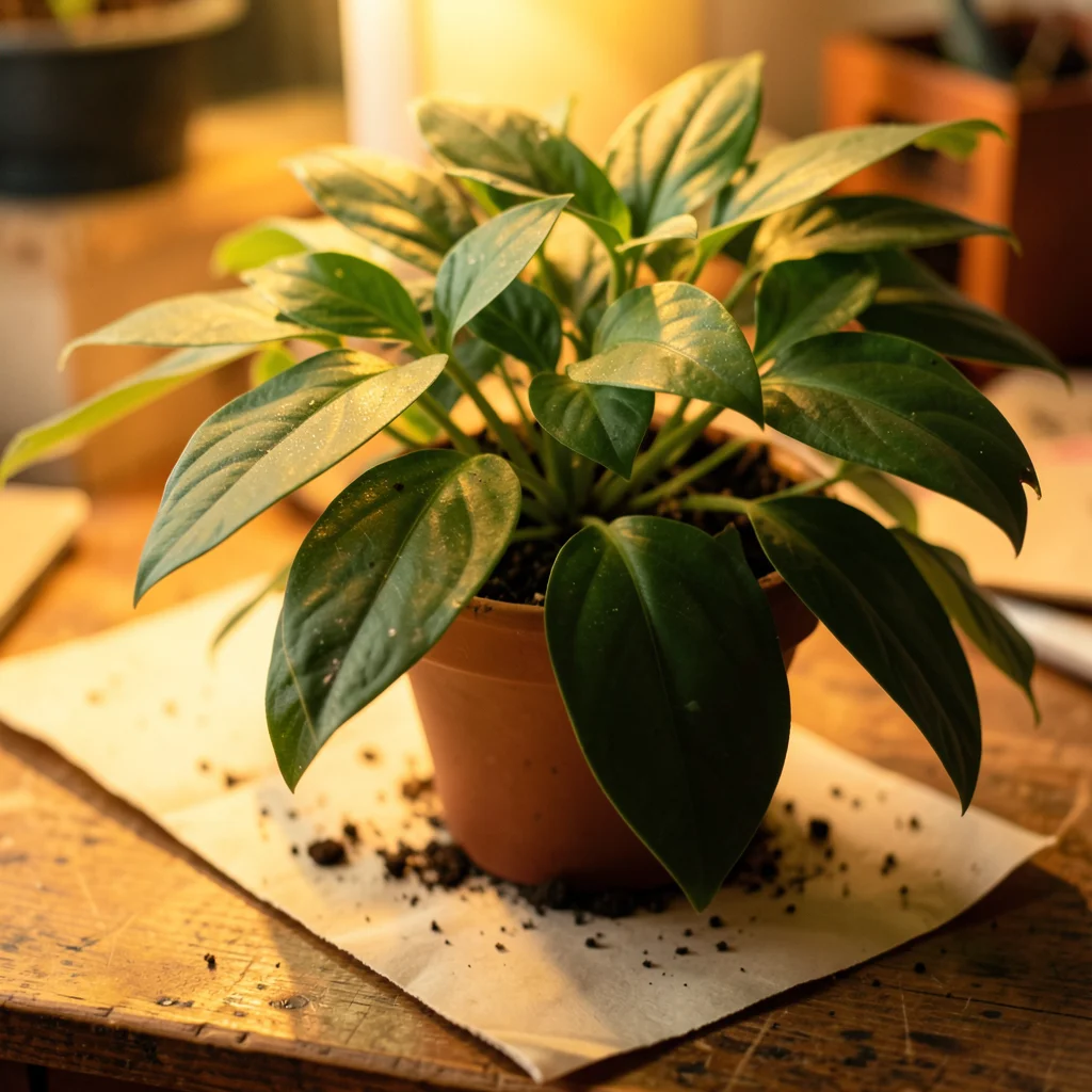 Analog Plant Warmth — Flux AI prompt