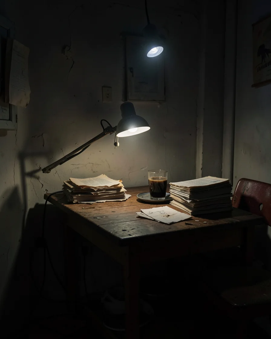 Low Light Residency — Flux AI prompt