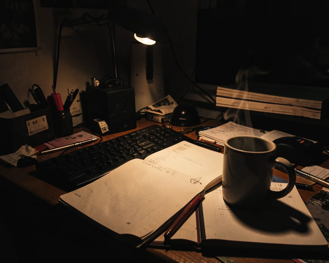 After Hours Study — Flux AI prompt