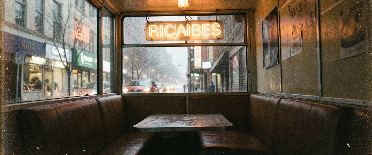 Late Night Diner Drift — Flux AI prompt