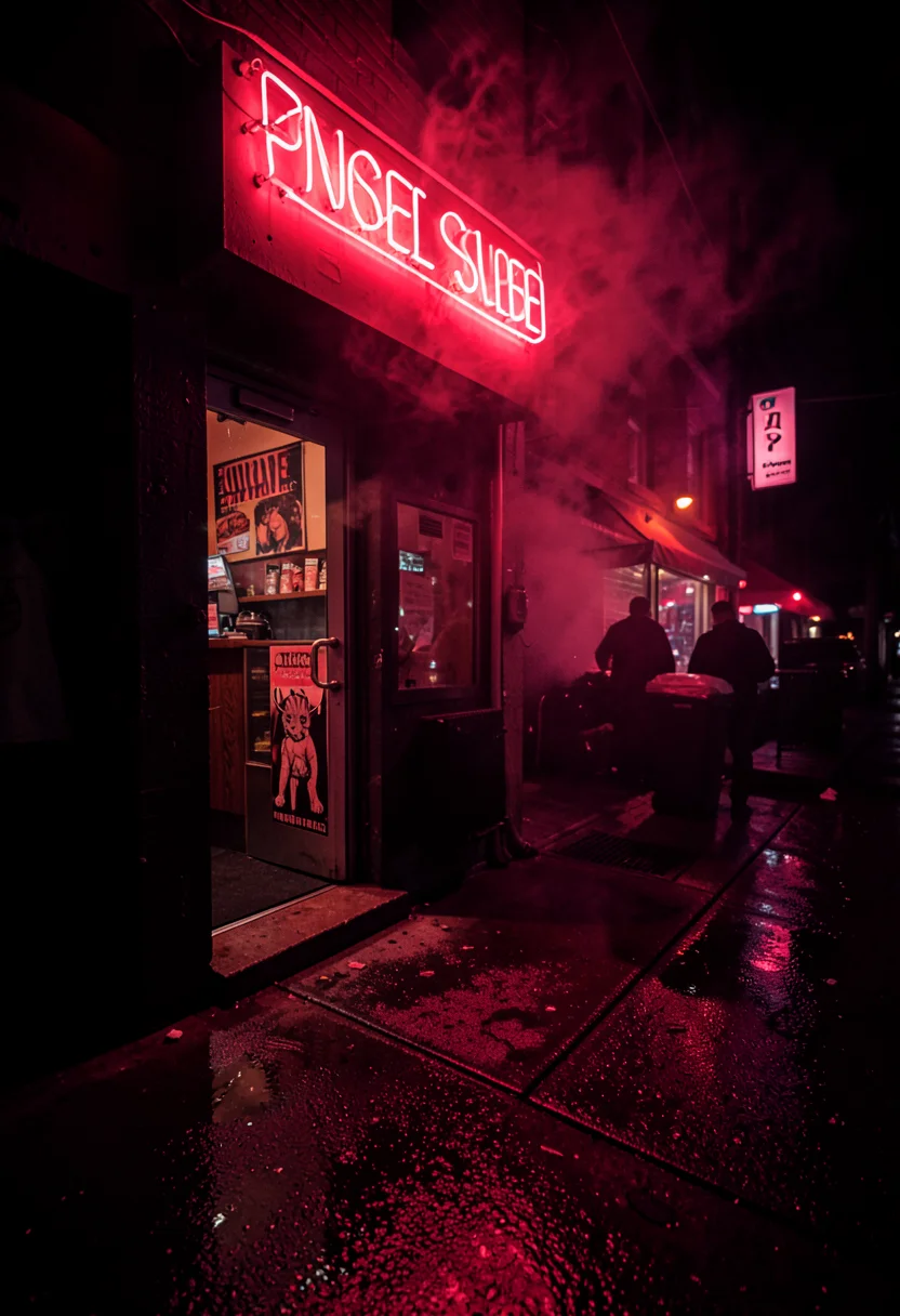 Late Night Glow — Flux AI prompt