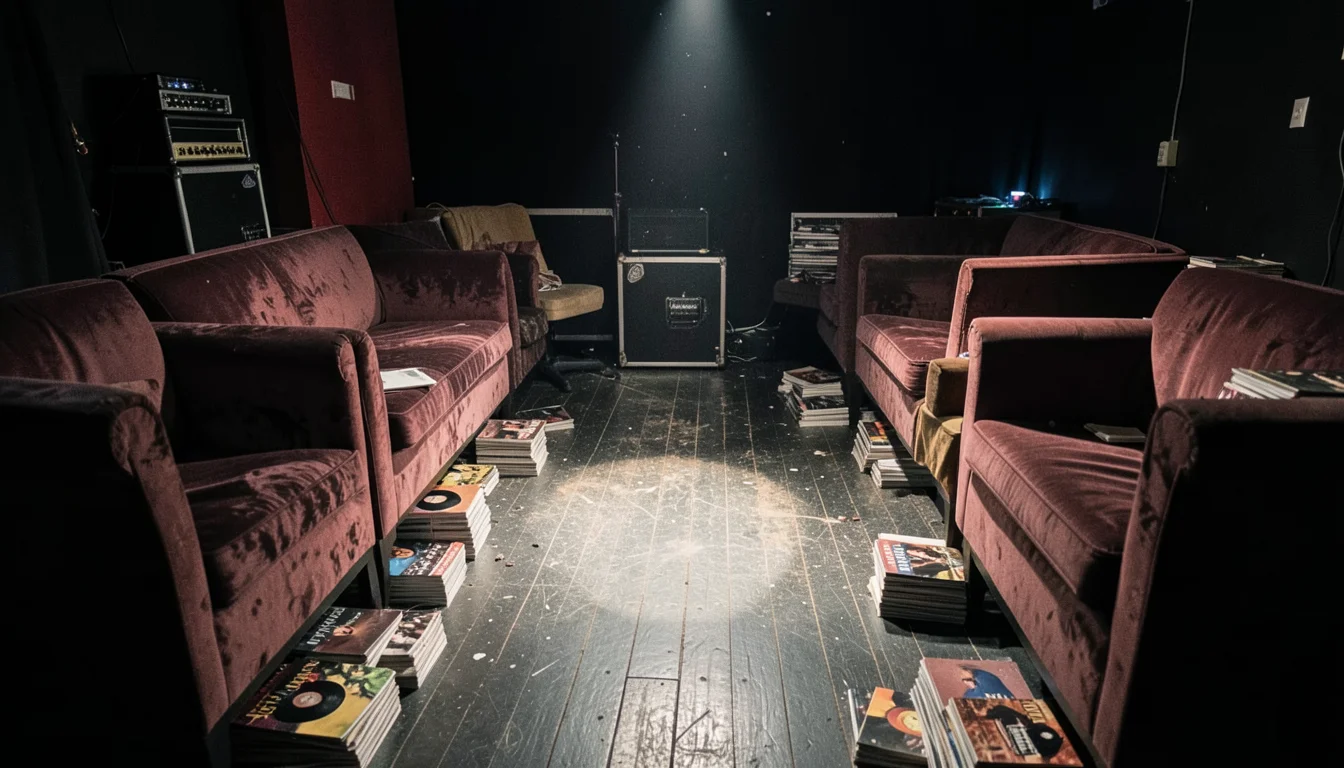 Backstage Lounge — Flux AI prompt