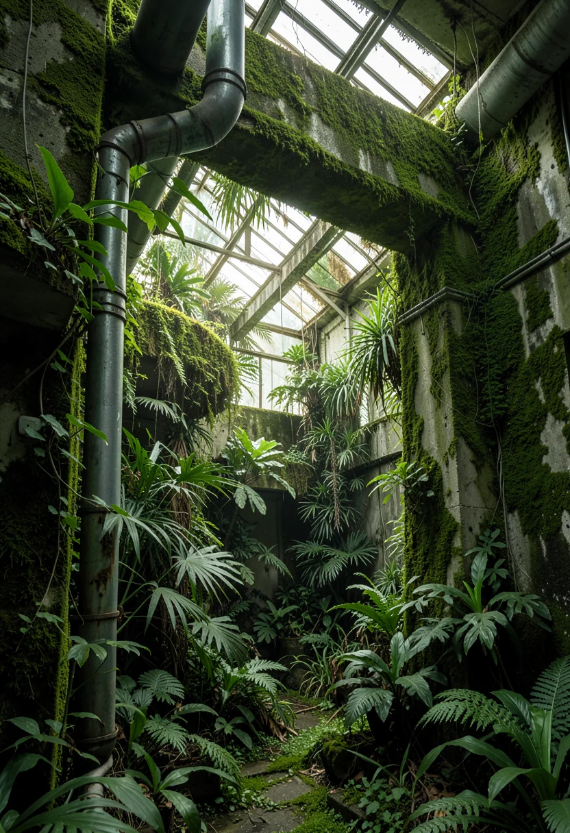 Industrial Greenhouse — Flux AI prompt