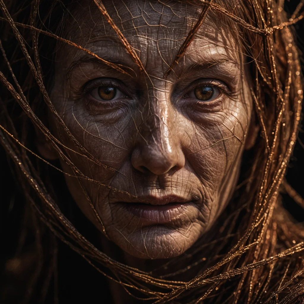 Rusted Silk Portrait — SDXL AI prompt