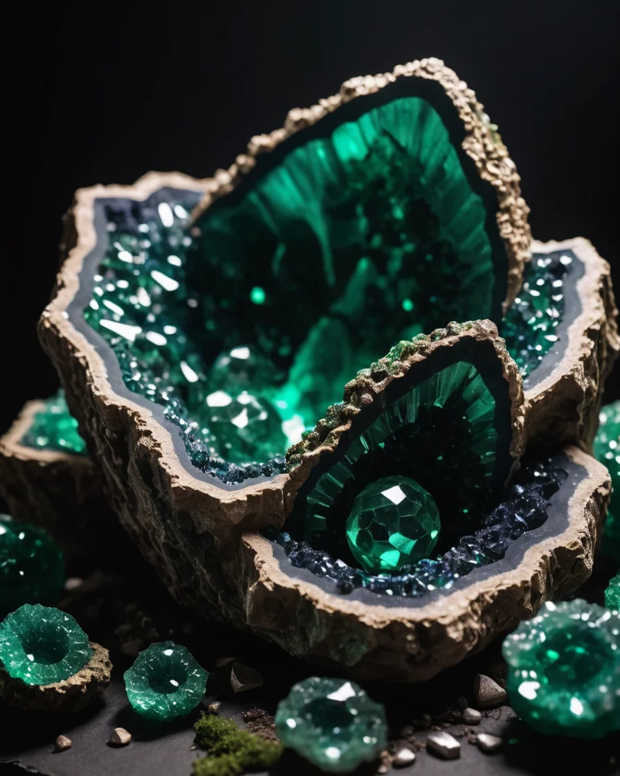 Kinetic Geode Bloom — SDXL AI prompt