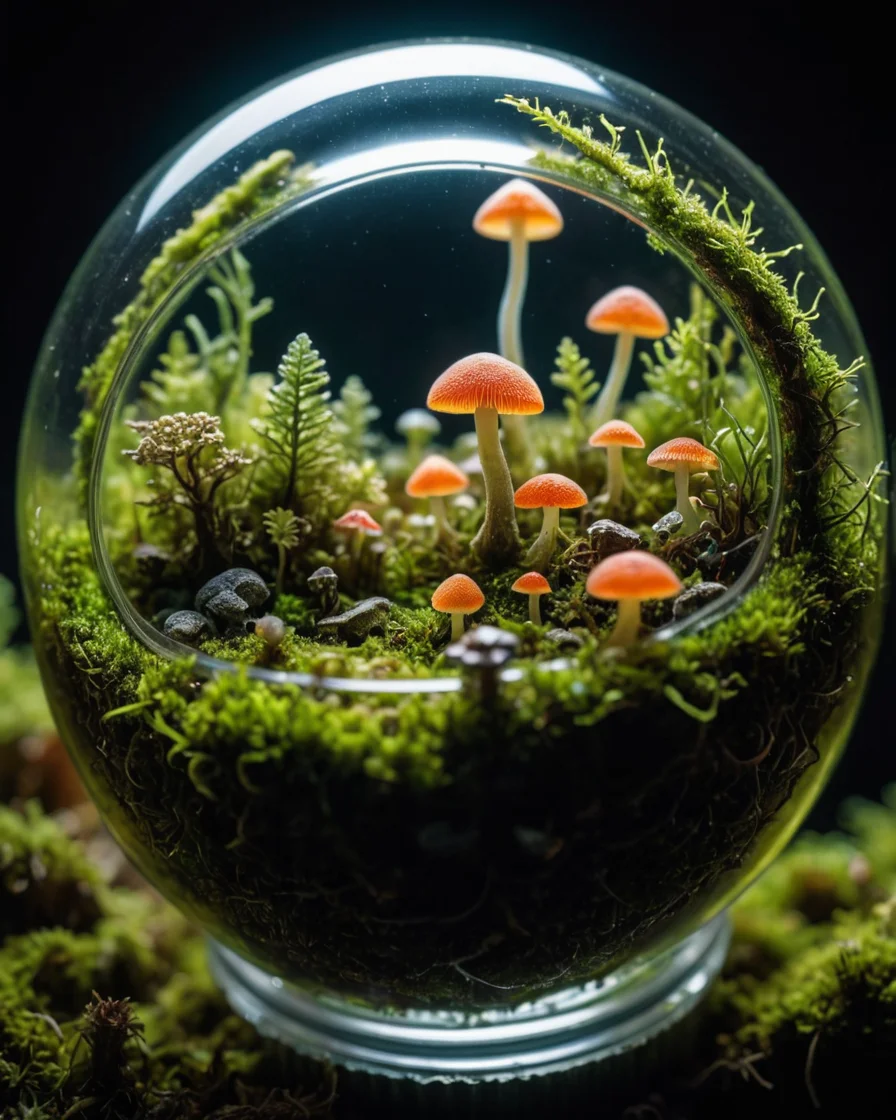 Micro-Flora Within the Lens — SDXL AI prompt